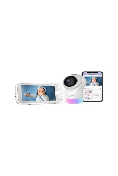 Hubble Nursery Pal Glow+  Wifi Bebek 5" Hd Wi-Fi Dijital Bebek Kamerası + Gece Lambası ürün görseli 1