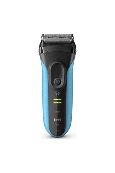 Braun Series 3 Proskin 3040S Tıraş Makinesi, Siyah/mavi - Şarj Edilebilir Elektrikli Suya Dayanıklı Tıraş Makinesi +Limited Edition Seyahat Çantası ürün görseli 1