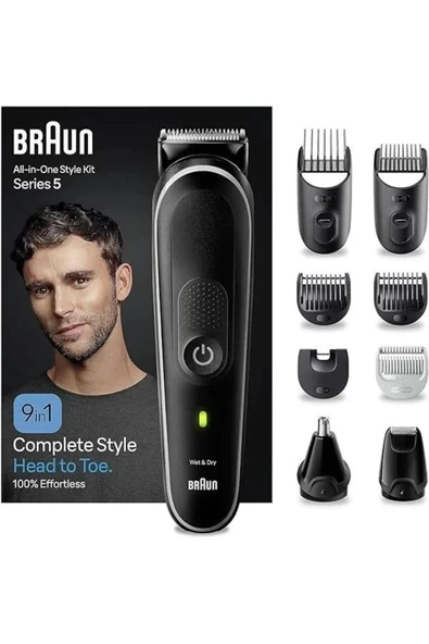 Series 5 MGK5420 Hepsi Bir Arada Şekillendirme Seti, 9’u 1 Arada Erkek Bakım Kiti ürün görseli 1