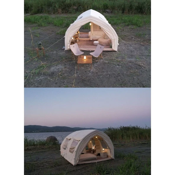 Shufa Glamping Tekne Şekilli Çadır 400x350x220 Cm ürün görseli 1