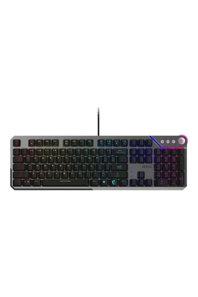 Msı Strıke 600 Kailh Midnight Pro Silent Tactile Switch Rgb Hotswap Mekanik Gaming Klavye ürün görseli 1