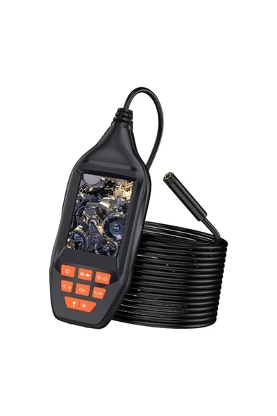 Pm-14281 3 Lcd Ekranlı Şarjlı 5 Mt Kablolu Endoskop Yılan Kamera ürün görseli 1