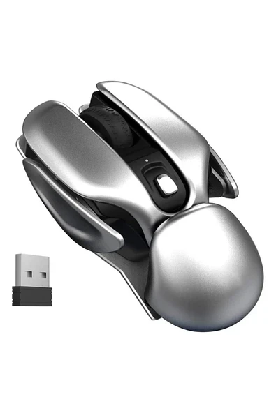 Gamextrem Şarj Edilebilir Ergonomik Sessiz Mouse 2.4g USB Alıcı Mekanik Stili ürün görseli 1