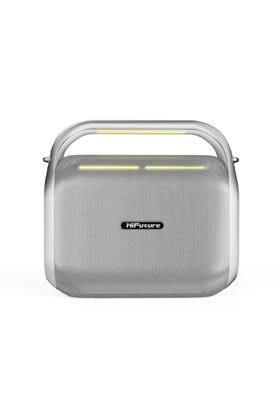 MusicBox 200 Kablosuz Karaoke Hoparlör 100W Çift Mikrofon Bluetooth 5.0 Gümüş ürün görseli 1