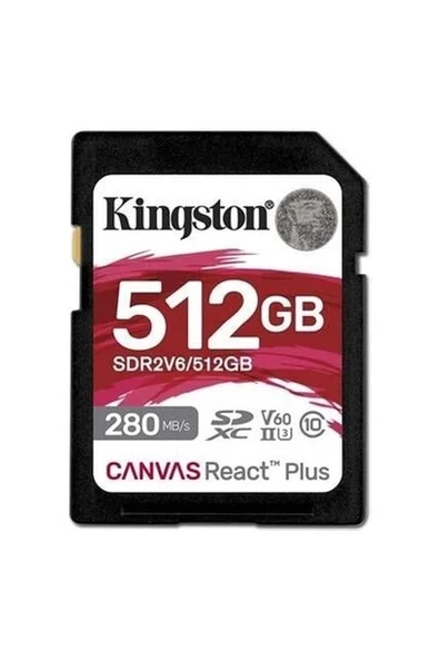 Kıngston 512GB React+ SDR2V6/512GB Sdxc Hafıza Kartı ürün görseli 1
