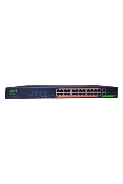 Shark TXE234 24P*10/100 Poe+2p*g+2p Sfp Managed Sw ürün görseli 1