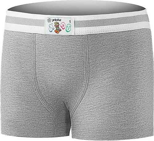 YILDIZ402 ÇOCUK LİKRALI BOXER GRİ ürün görseli 1