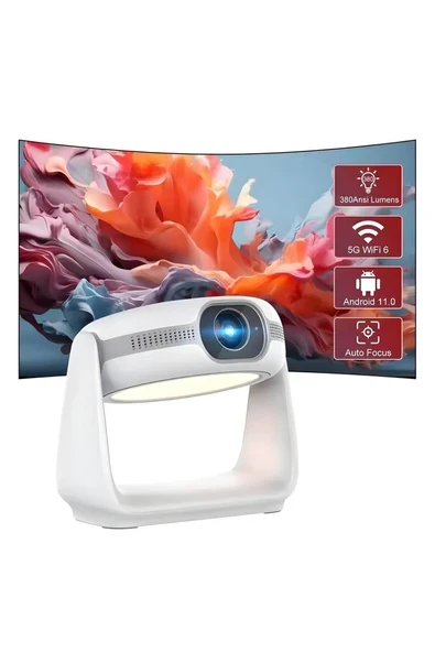 Airstorr K1 1080P 5G WiFi Taşınabilir Projektör 4K HD Video Ev Sineması Projektörü ürün görseli 1