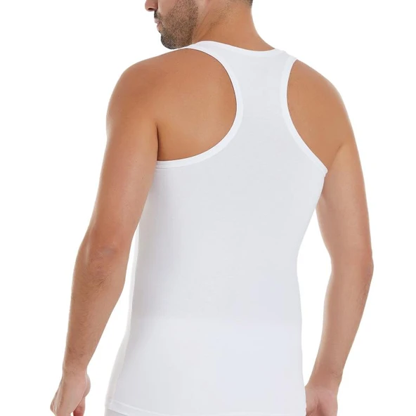 YILDIZ375 LİKRALI FORMEN RAMBO ATLET BEYAZ ürün görseli 1