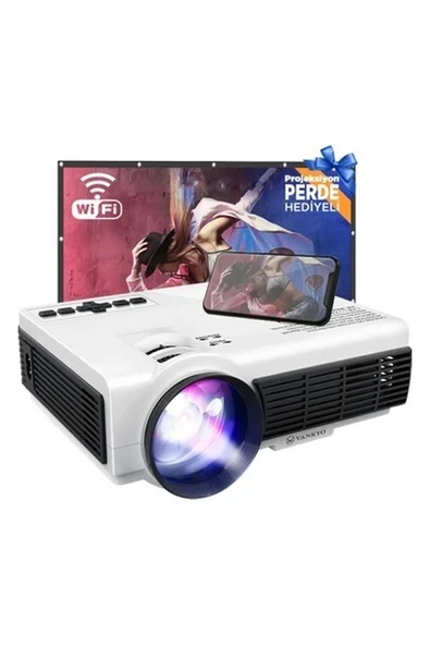 VANKYO Leisure 410 5G WiFi Projeksiyon Cihazı - 1080P Destekli - 240 İnç Yansıtma - Dahili Hoparlör - PS5/PS4/XBOX/HDMI ürün görseli 1