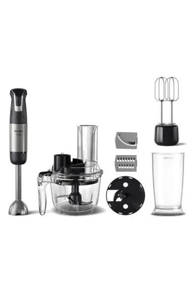 Philips Smoothie Doğrayıcı, Blender ve Karıştırma Speedtrigger Teknolojisi 1200W El Blender Seti  ve Mutfak Robotu ürün görseli 1