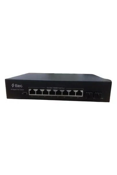 TP-Link Ttec 10120P-2SF P 8 Portlu, 10/100/1000 Gigabit,tak Ç Alıştır Sw Itch, 2 Sf P, 8 Port Poe+ ürün görseli 1