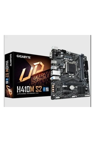 Gigabyte H410M S2 Intel H410 2933MHz DDR4 1200 Pin mATX Anakart ürün görseli 1