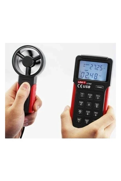 Uni-T UT362 Dijital Rüzgar Hızı Ölçer Anemometre ürün görseli 1