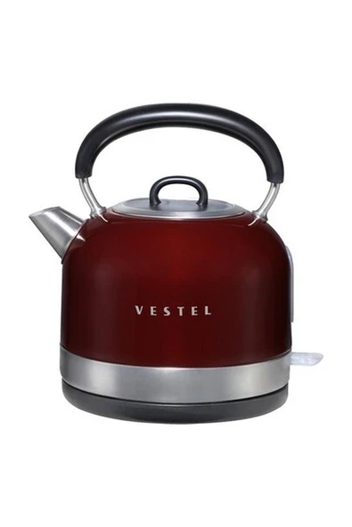 Vestel Retro 1.7 lt Su Isıtıcı Bordo ürün görseli 1