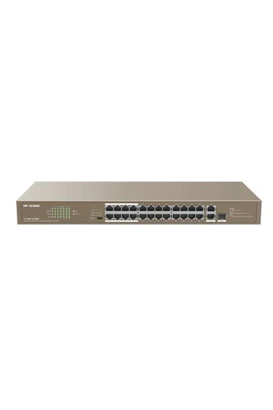 F1126p-24-250w 24 Port 10/100 2xrj45/1x1gb Sfp Combo 250w Poe Racmount Switch ürün görseli 1