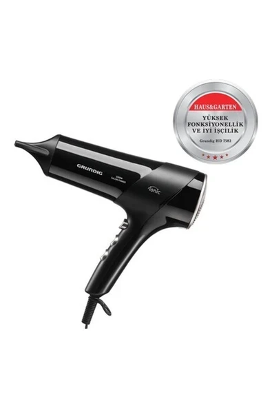 Grundig Hd 7582 Pure Care Siyah Saç Kurutma Makinesi ürün görseli 1