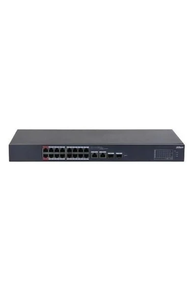 Dahua 16PORT CS4218-16ET-240 10/100 2-Sfp 240W Cloud Poe Switch ürün görseli 1