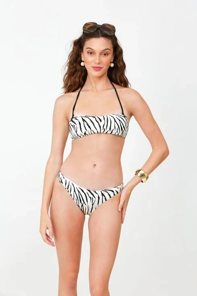 Kyo My Friend 3024 Marcy Zebra Bikini Tek Üst ürün görseli 1