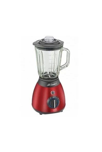 Arzum AR184 Siesta Buz Kırıcılı Cam Kavanoz Blender Kırmızı ürün görseli 1