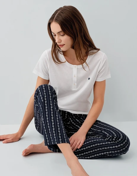 Pierre Cardin 9208 Kadın Kısa Kollu Pijama Takım ürün görseli 1