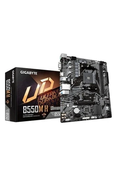 Gigabyte B550M H Am4 Ryzen Ddr4 M.2 Socket VGA HDMI Anakart ürün görseli 1
