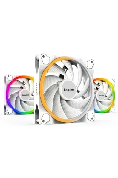 Be Quiet! Light Wings White 120MM Pwm 2500 Rpm Premium Argb Kasa Fanı 4-Pin 3'lü Paket BL101 ürün görseli 1