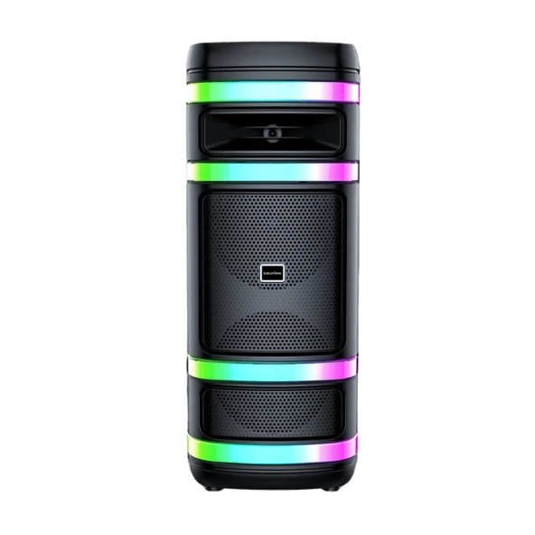 Kablosuz Mikrofonlu Hoparlör - Party Box Speaker - Resim 2