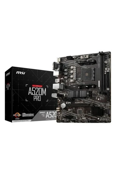 Msı A520M-A Pro Ddr4 4600/1866MHZ M.2 M.atx Am4 ürün görseli 1