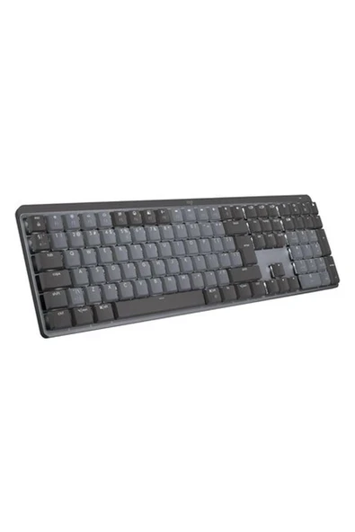 Mx Mechanical Kablosuz Aydınlatmalı Performans Klavyesi, Sessiz, Ergonomik, Tam Boyutlu, Çoklu Cihaz Özelliği, Bluetooth, Logi Bolt USB Alıcı, Usb-C, 10 Ay Pil Ömrü, Ingilizce Q, Siyah ürün görseli 1