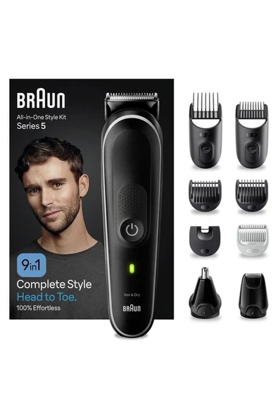 Braun Series 5 MGK5420 Hepsi Bir Arada Şekillendirme Seti, 9’u 1 Arada Erkek Bakım Kiti ürün görseli 1