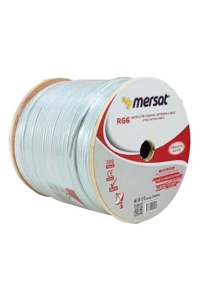 Mersat Rg6 Mini Ince Anten Kablosu 300METRE 48TEL ürün görseli 1