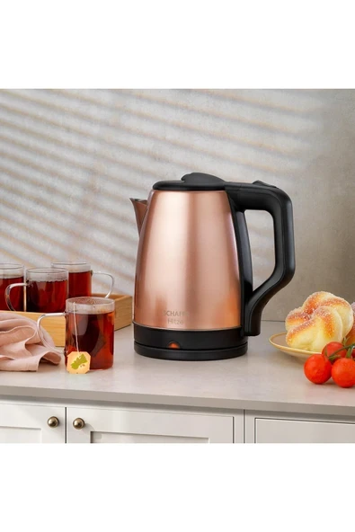 Paslanmaz Çelik Su Isıtıcı, Rose Gold, Elektrikli Kettle, Şık ve Pratik Tasarım ürün görseli 1