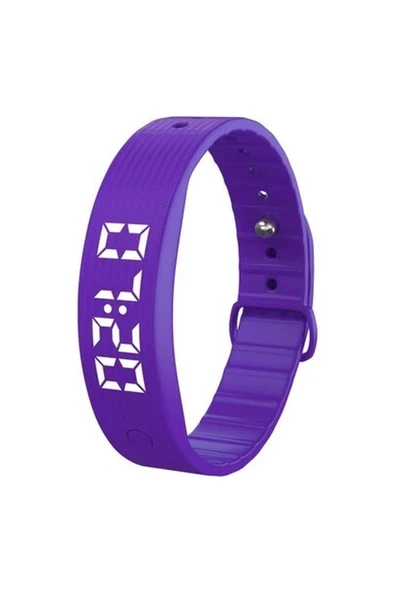 E-Vibra Fitness Takip Bluetooth ve Uygulama Yok Telefon Gerektirmez - Mor ürün görseli 1