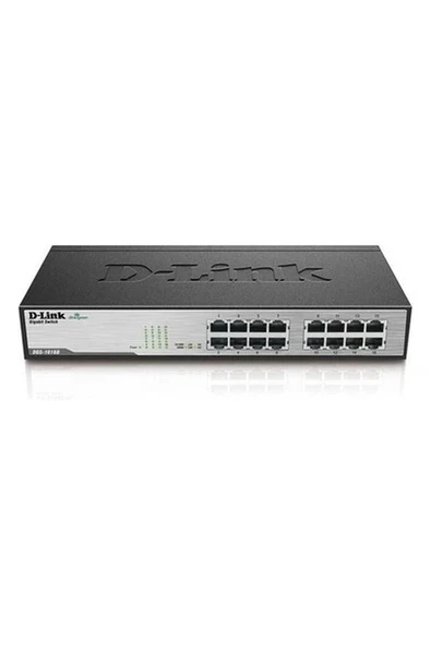 D-Lınk 16PORT DGS-F1016/E Gıgabıt Yönetilemez Switch ürün görseli 1