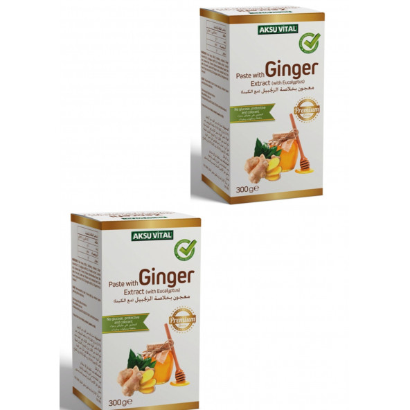 Aksu vital Zencefilli Macun 300 gr x 2 paket ürün görseli 1