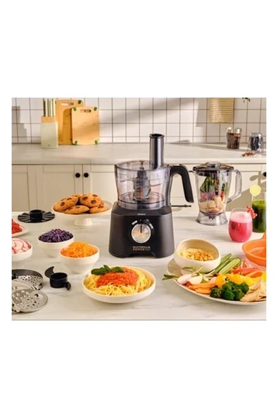Karaca Mastermaid 10 In 1 Premium Mutfak Robotu Çift Katlı 4 Kanatlı Doğrayıcı Black 2000 W Güçlü Motor Performansı + Onerous Mutfak Tartısı ürün görseli 1