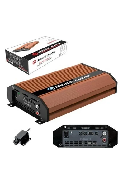 Reiss Audio Oto Anfi 400W 2 Kanal Bass Kontrol Reıss Audıo RS-PX400.2D ürün görseli 1