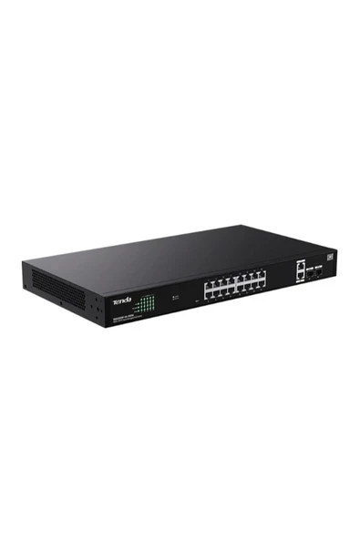 TEG2220P-16-250W 16 Port 10-100-1000 POE +2 SFP Switch Cloud Yönetilebilir Çelik Kasa Switch ürün görseli 1
