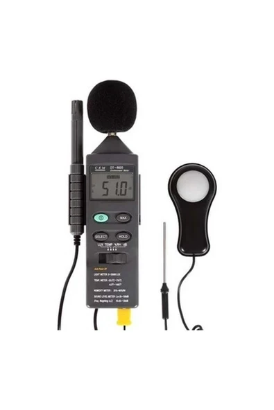 Cem DT8820 Dördü Birarada Isı, Ses, Nem ve Işık Ölçer ürün görseli 1
