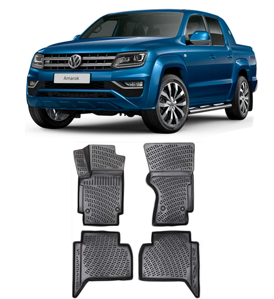 VW Amarok 2010-2022 BTM 3D Havuzlu Paspas ürün görseli 1