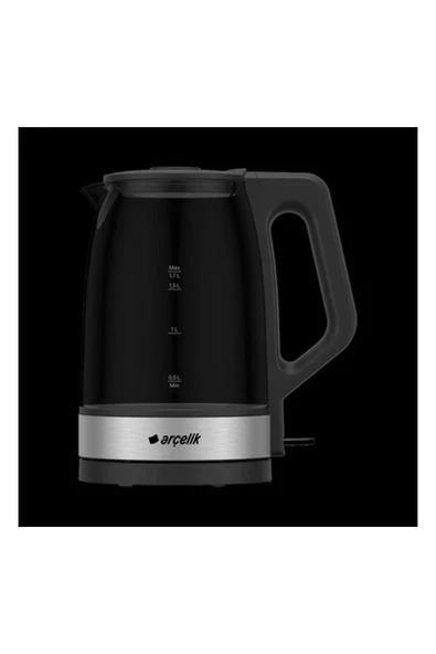 Şeffaf Cam Kettle, 2200 W, 1.7 Lt, Metalik Şık Tasarım ürün görseli 1