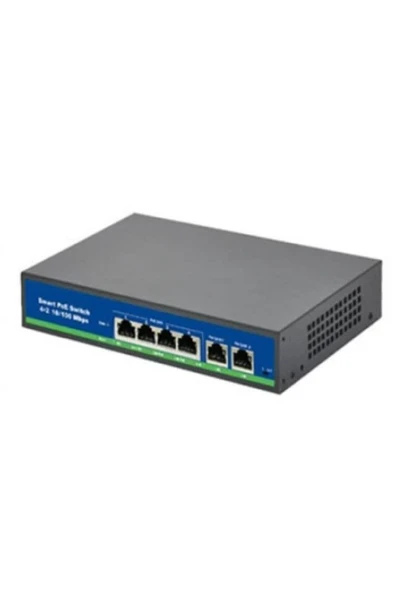 ISS-2019FP 16 Port Poe+ 10-100 Mbps 2 Port 10-100-1000 Uplink 1 Port SFP Switch 240W ürün görseli 1