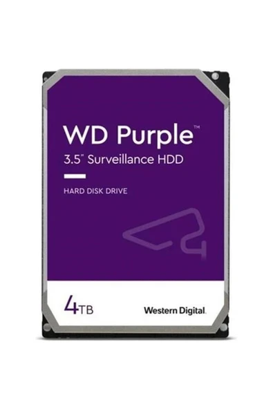 4Tb 3.5 Purple WD43PURZ Sata3 5400RPM 64MB 7-24 Guvenlık Harddisk (Resmi Distribitör Ürünü) ürün görseli 1