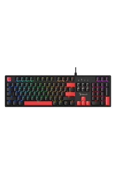 Bloody S510R Q Türkçe Mekanik Rgb Bmls Blu Fire Black Gamer Oyun Klavyesi ürün görseli 1