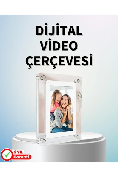 Dayanıklı Ve Hafif Tasarım – 7 İnç Dijital Fotoğraf Çerçevesi Ev Ve Ofis İçin ürün görseli 1