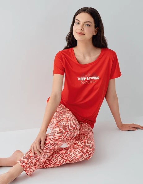 Arnetta 3611 Kadın Kısa Kollu Pijama Takımı ürün görseli 1