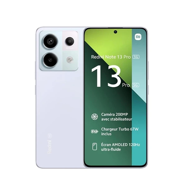 Xiaomi Redmi Note 13 Pro 5G 512 GB 12 GB Ram (Resmi Distribütör Garantili) Mor ürün görseli 1
