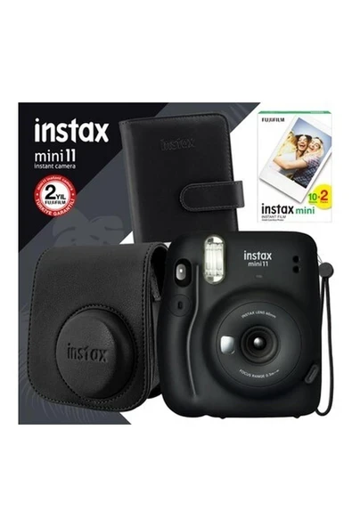 Fujifilm Instax Mini 11 Siyah Fotoğraf Makinesi Seti 1 ürün görseli 1