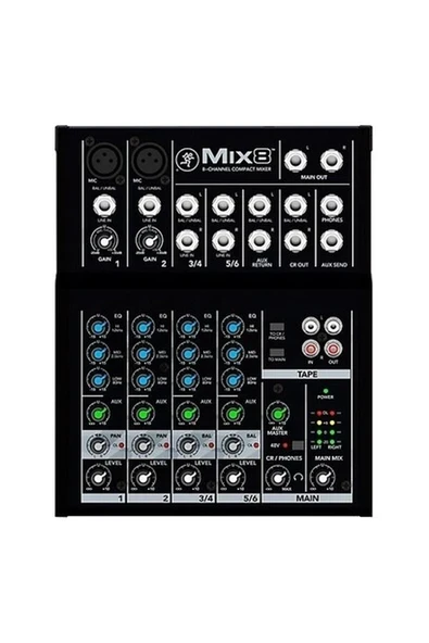 Mackie Mix8 8 Kanal Deck Mikser ürün görseli 1